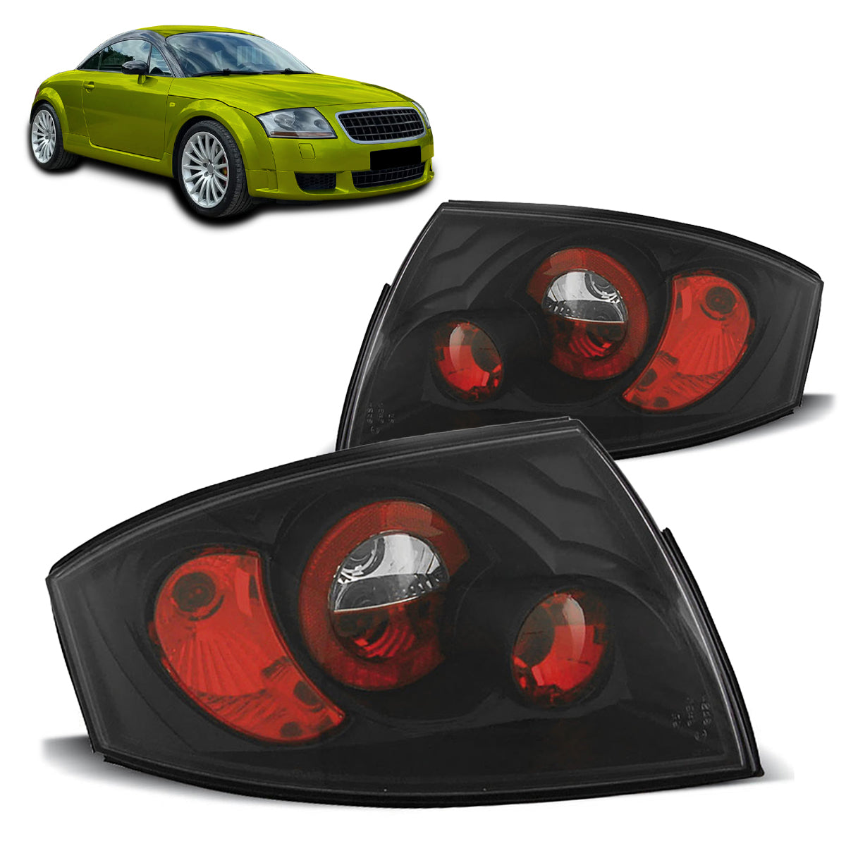 Rücklichter Schwarz passend für Audi TT 99-06