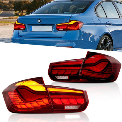 Dynamische LED Rote Rücklichter passend für BMW 3er F30 Limousine 2013-2018