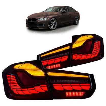 Dynamische LED Rauch Rücklichter passend für BMW 3er F30 Limousine 2013-2018