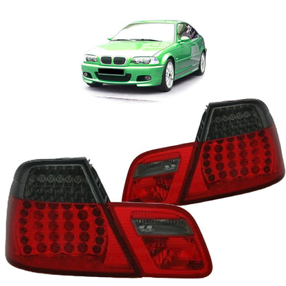 LED Rot Rauch Rücklichter passend für BMW 3er E46 Coupé 1999-2003