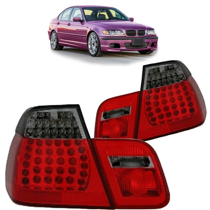 Heckleuchten LED Rot Smoke passend für BMW 3er (E46) Limousine Facelift 2001-2005