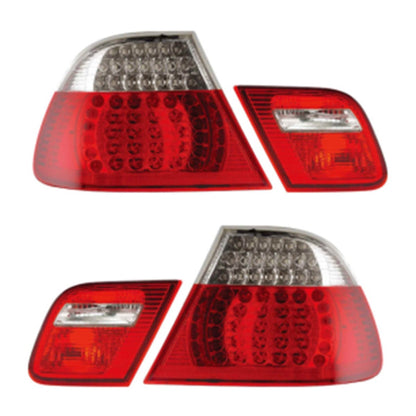 LED Rot Klar Rücklichter passend für BMW 3er E46 Cabrio 1999-2003