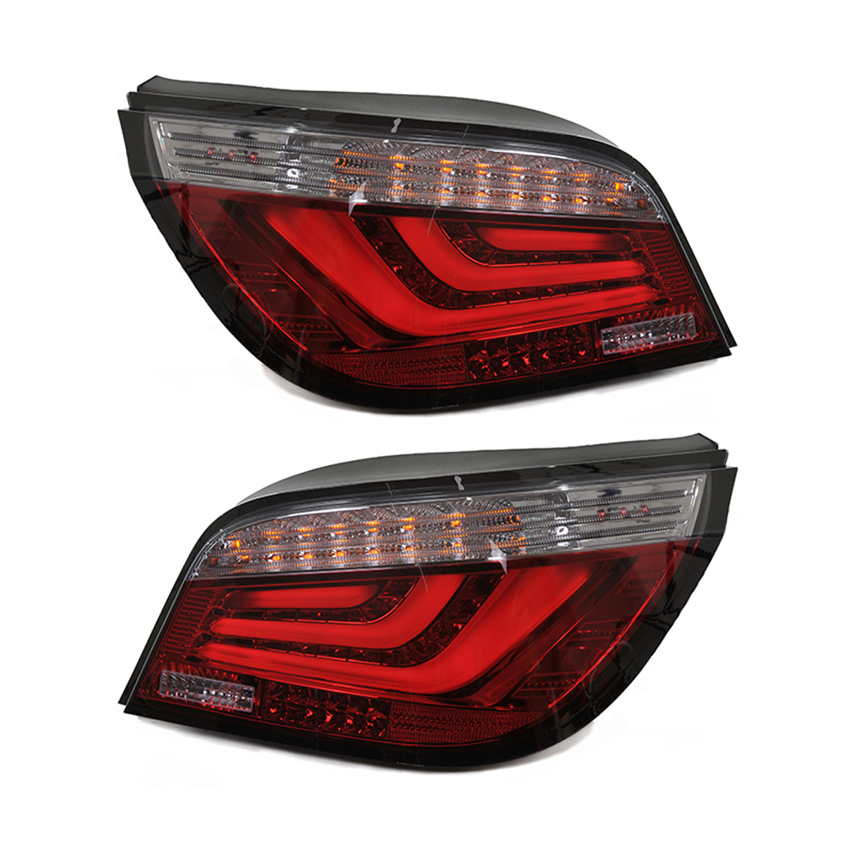 LED-BAR Rot Rauch Rücklichter passend für BMW 5er E60 Limousine 2007-2010