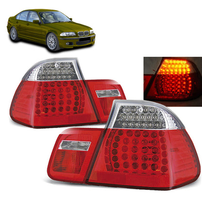 LED Rücklichter Rot Weiß passend für BMW E46 05.98-08.01 Limousine