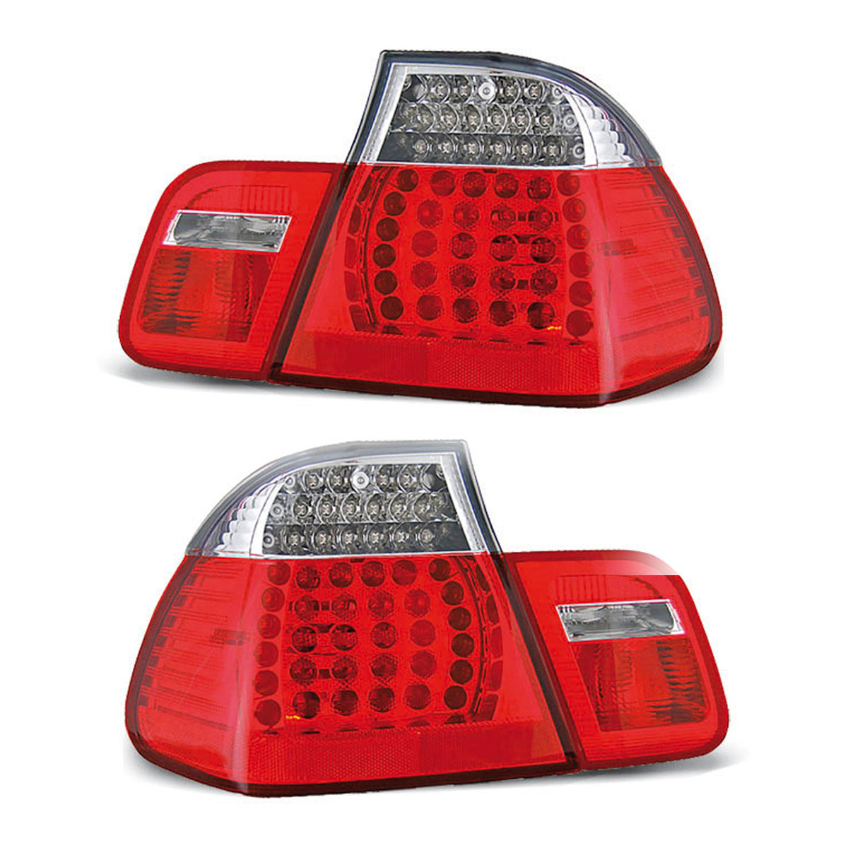LED Rücklichter Rot Weiß passend für BMW E46 05.98-08.01 Limousine