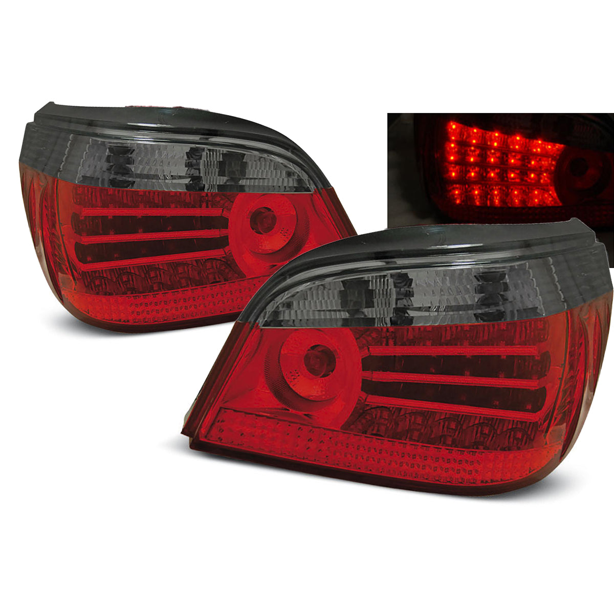 LED Rücklichter Rot Rauch passend für BMW E60 07.03-07