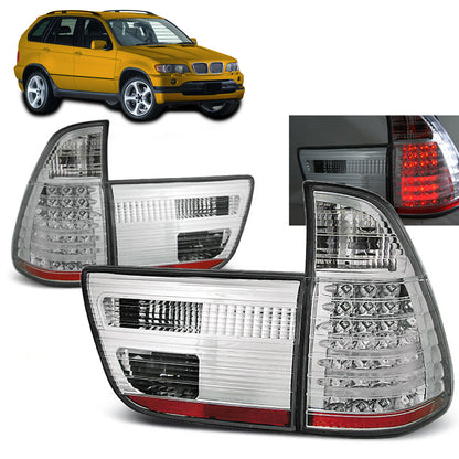 LED Rücklichter Chrom passend für BMW X5 E53 09.99-10.03