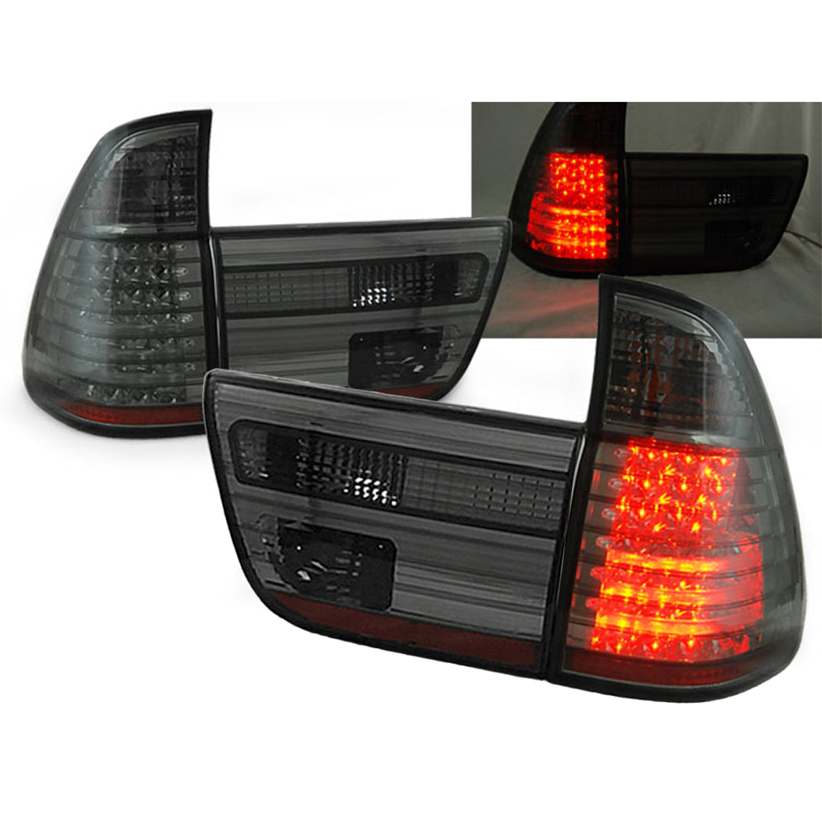 LED Rücklichter Rauch passend für BMW X5 E53 09.99-10.03
