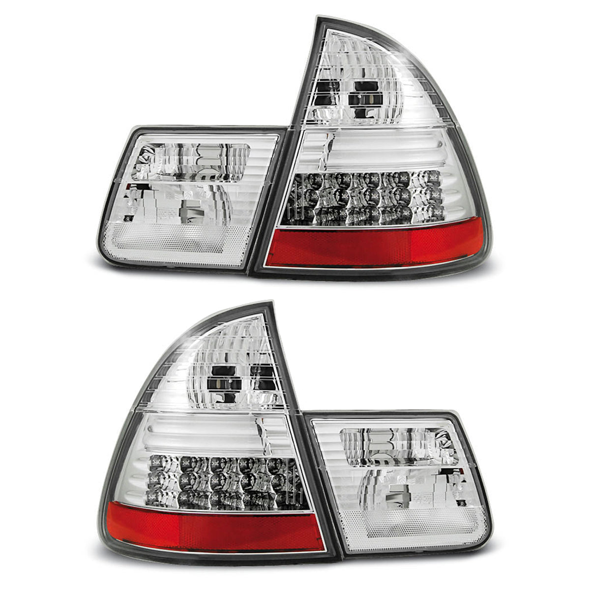 LED Rücklichter Chrom passend für BMW E46 99-05 Touring