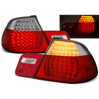 LED Rücklichter Rot Weiß passend für BMW E46 04.99-03.03 Cabrio