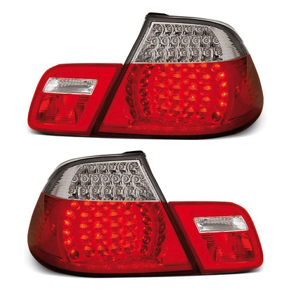 LED Rücklichter Rot Weiß passend für BMW E46 04.99-03.03 Cabrio