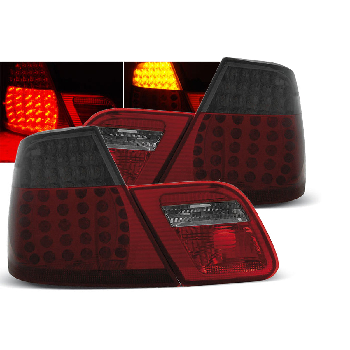 LED Rücklichter Rot Rauch passend für BMW E46 04.99-03.03 Coupé