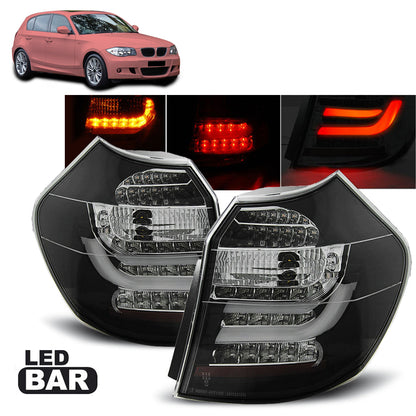 LED Leiste Rücklichter Schwarz passend für BMW E87 04-08.07