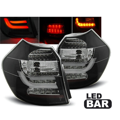 LED Leiste Rücklichter Schwarz passend für BMW E87 04-08.07