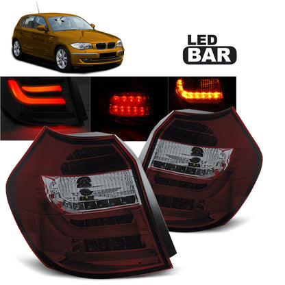 LED Leiste Rücklichter Rot Rauch passend für BMW E87/E81 09.07-11 LCI
