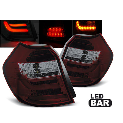 LED Leiste Rücklichter Rot Rauch passend für BMW E87/E81 09.07-11 LCI