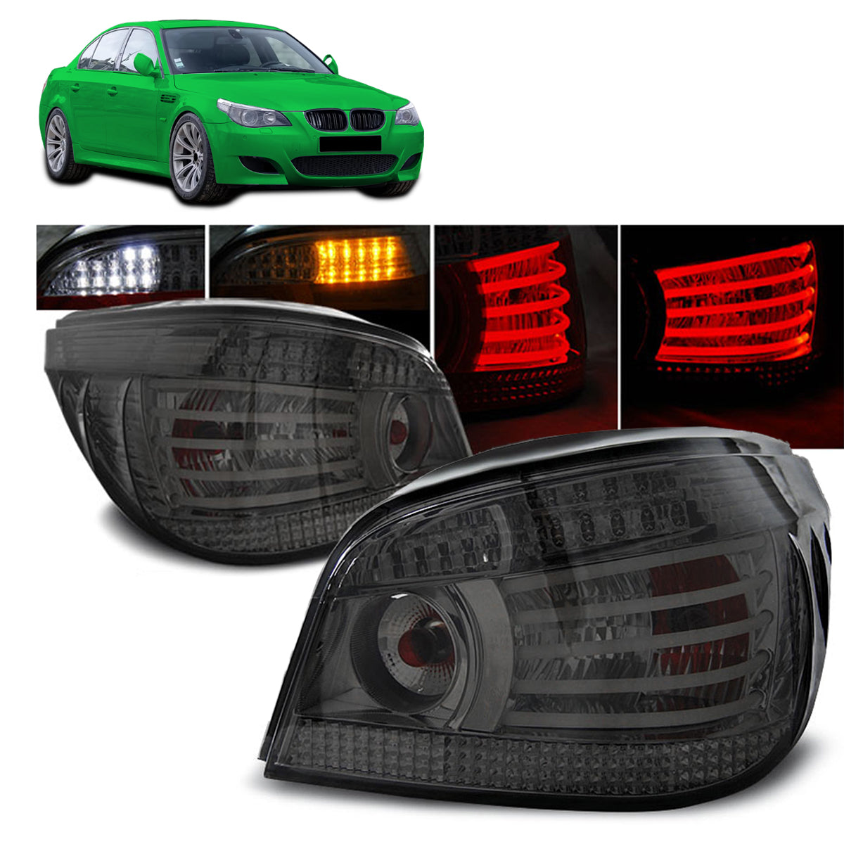 LED Rücklichter Rauch passend für BMW E60 07.03-07