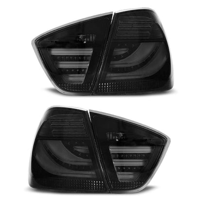 LED Leisten Rücklichter Rauch Schwarz passend für BMW E90 03.05-08.08