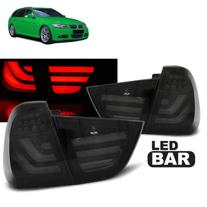 LED Leisten Rücklichter Rauch Schwarz passend für BMW E91 09-11
