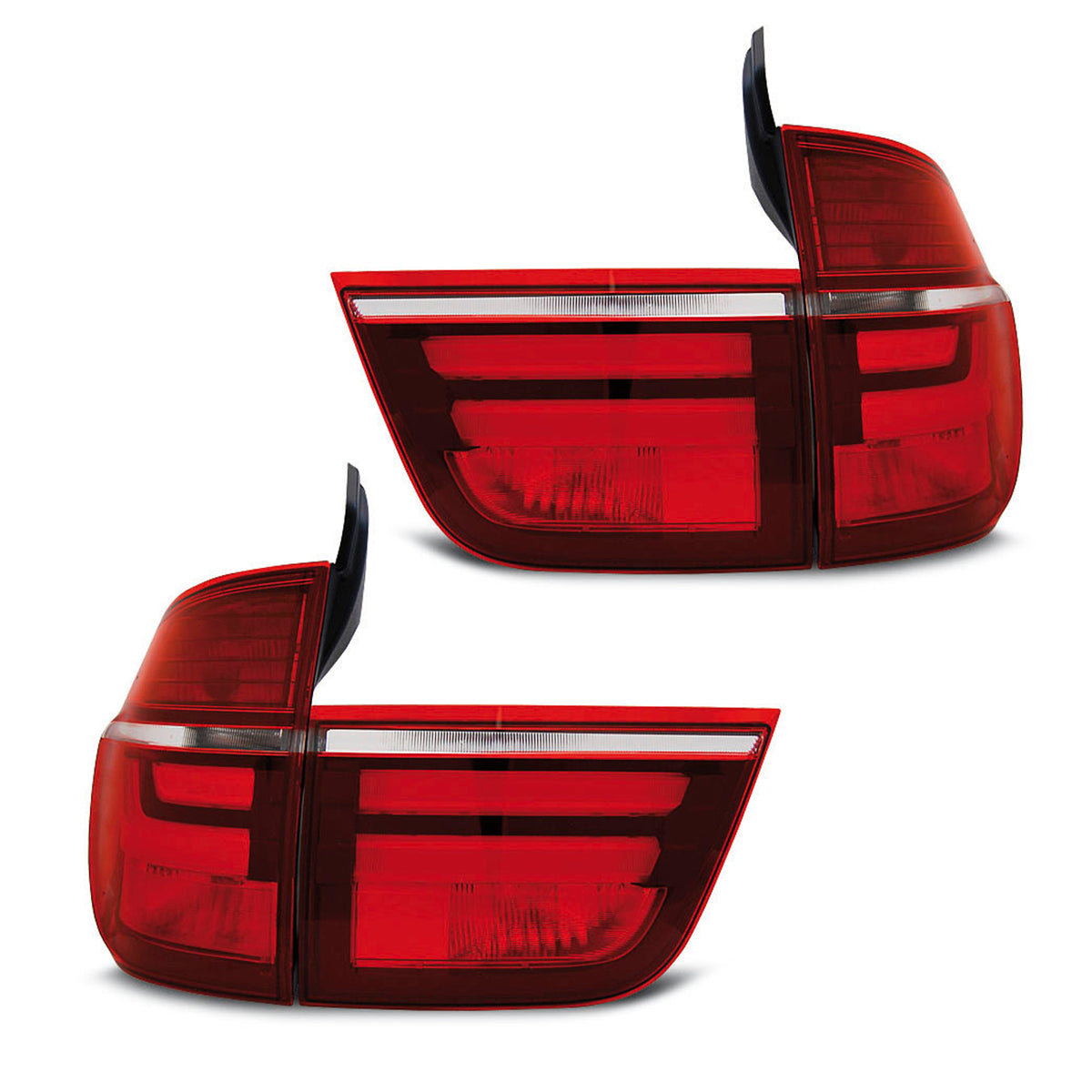 LED Rücklichter Rot Weiß passend für BMW X5 E70 03.07-05.10