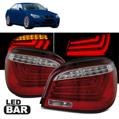 LED BAR Rücklichter Rot Weiß passend für BMW E60 07.03-02.07