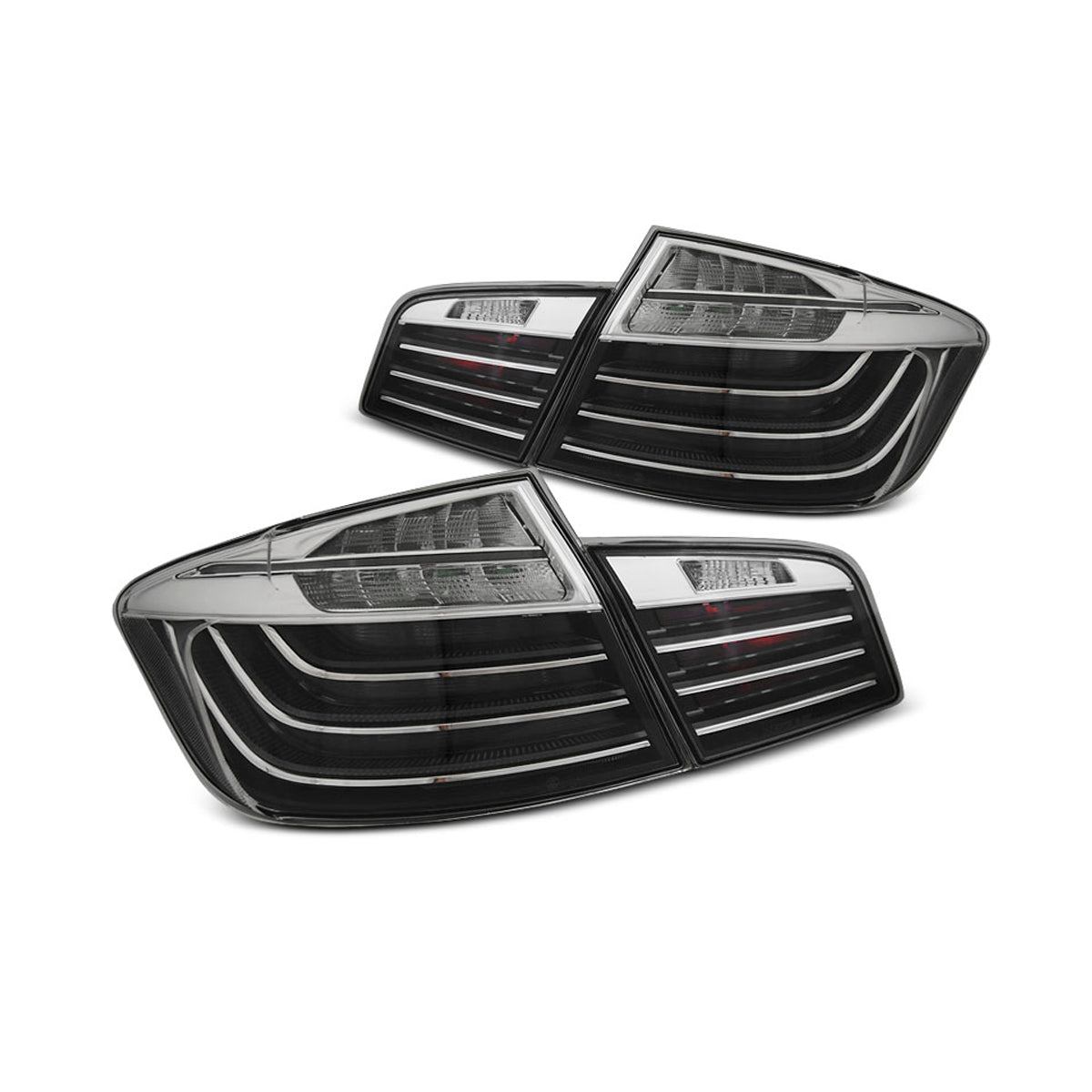 LED BAR Rücklichter Schwarz Chrom LCI Optik passend für BMW F10 10-07.13