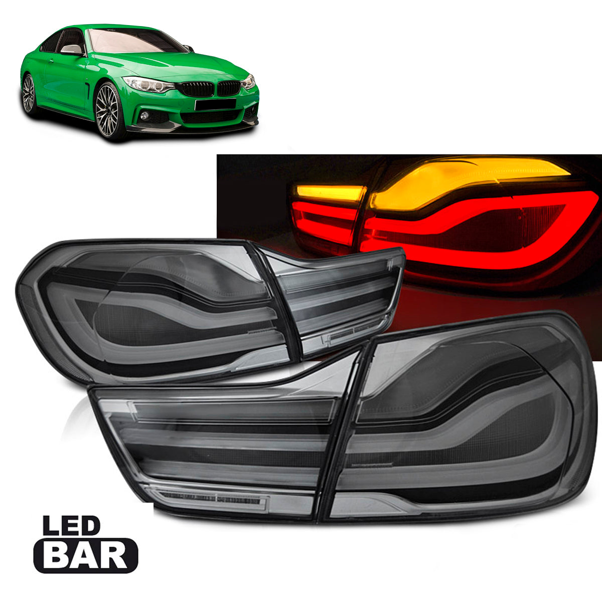 LED BAR Rücklichter Rauch passend für BMW F32/ F33/ F36 13-16