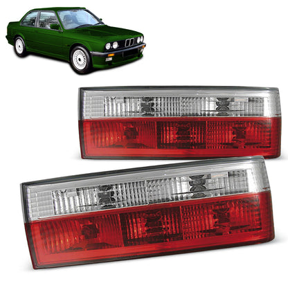 Rücklichter Rot Weiß passend für BMW E30 11.82-08.87