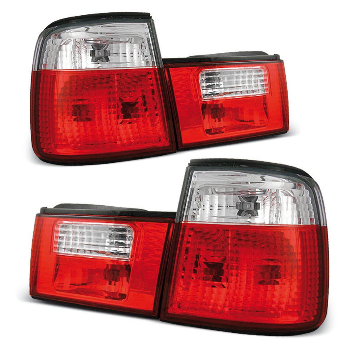 Rücklichter Rot Weiß passend für BMW E34 02.88-12.95
