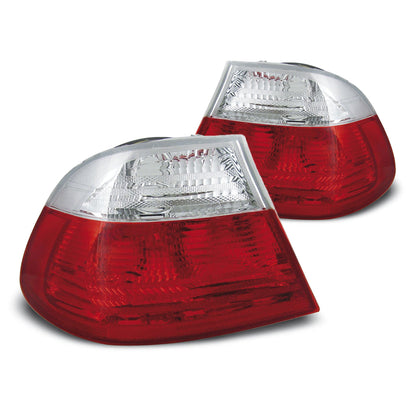 Rücklichter Rot Weiß passend für BMW E46 04.99-03.03 Coupé