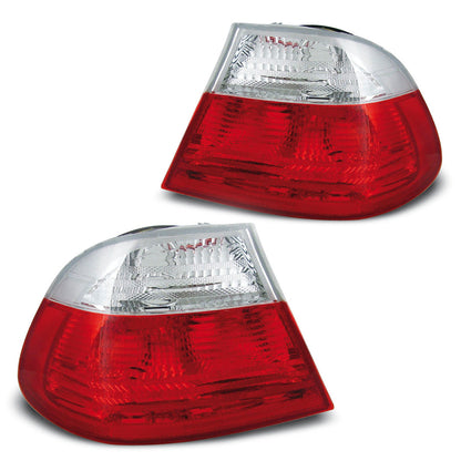 Rücklichter Rot Weiß passend für BMW E46 04.99-03.03 Coupé
