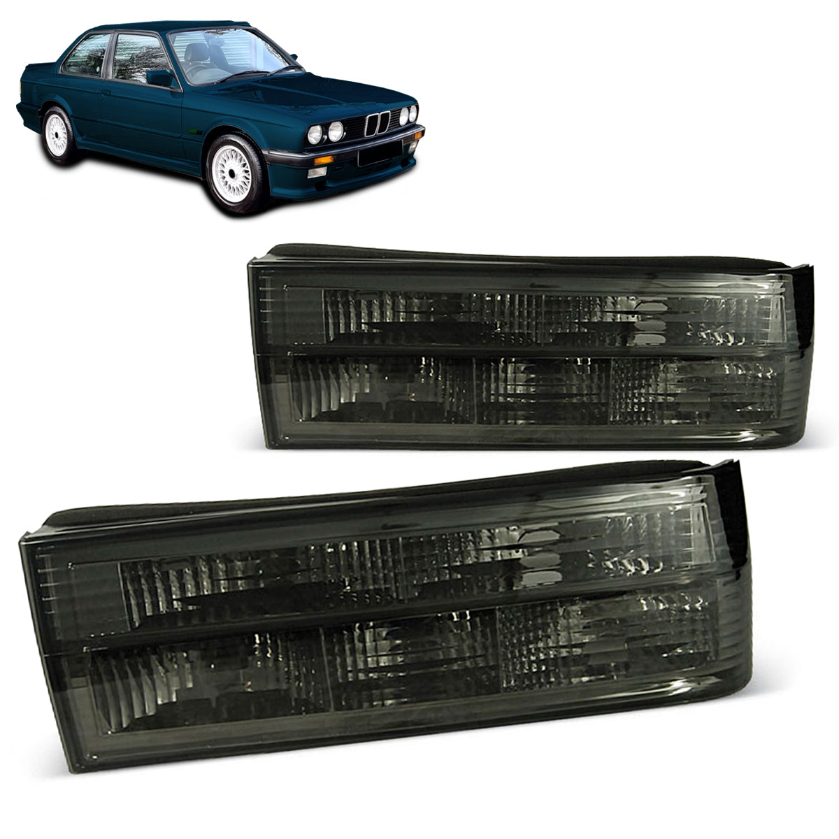Rücklichter Smoke passend für BMW E30 11.82-08.87
