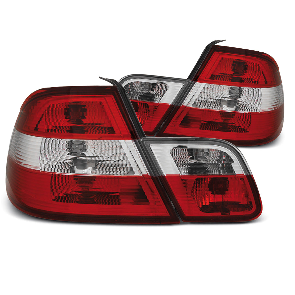 Rücklichter Rot Weiß passend für BMW E46 04.99-03.03 Coupé