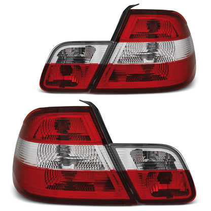 Rücklichter Rot Weiß passend für BMW E46 04.99-03.03 Coupé