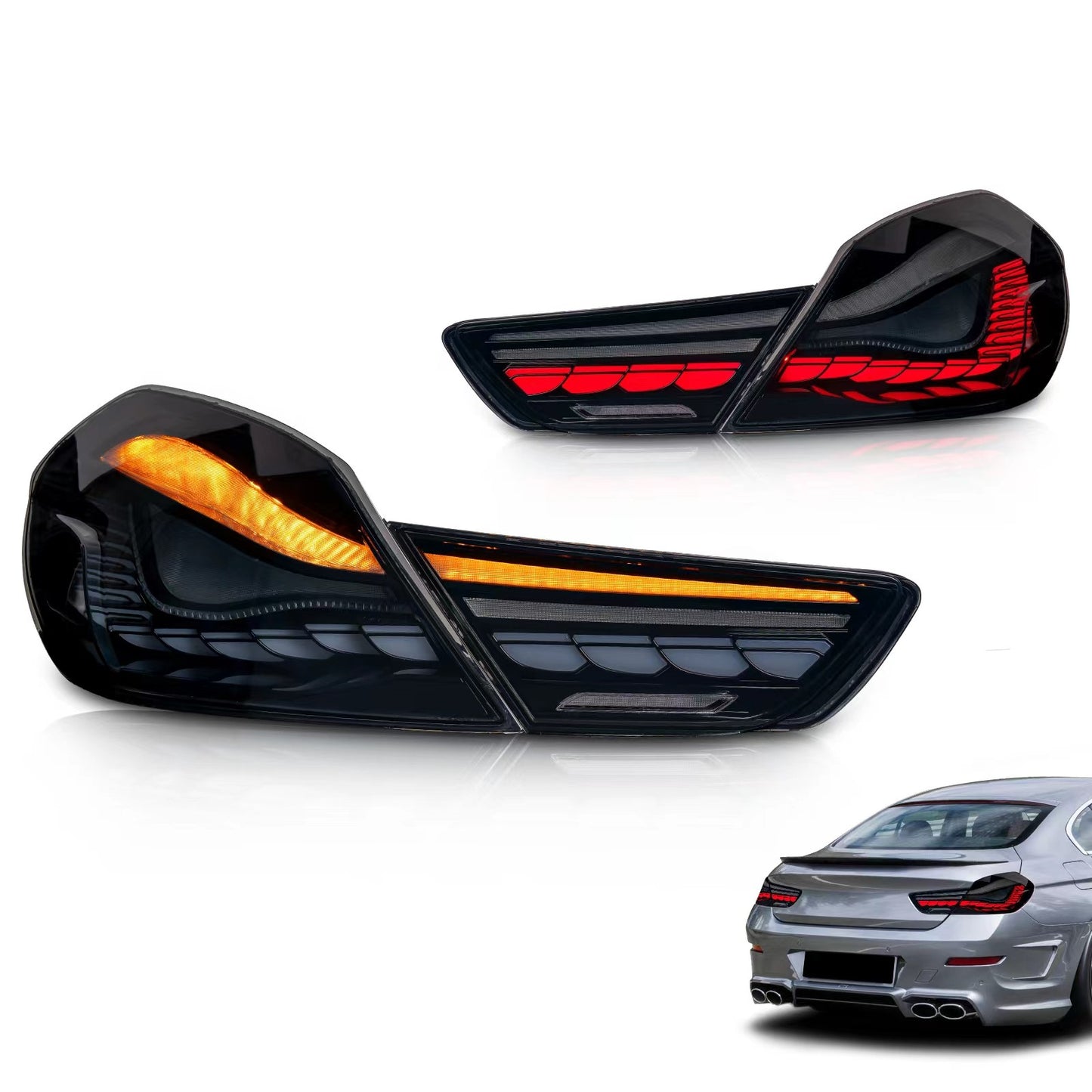 Rauchige LED-Rücklichter passend für BMW 6er F06 F12 F13 2011-2018