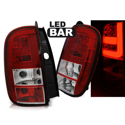Rücklichter Dacia Duster 04.10- LED-BAR Rot Weiß