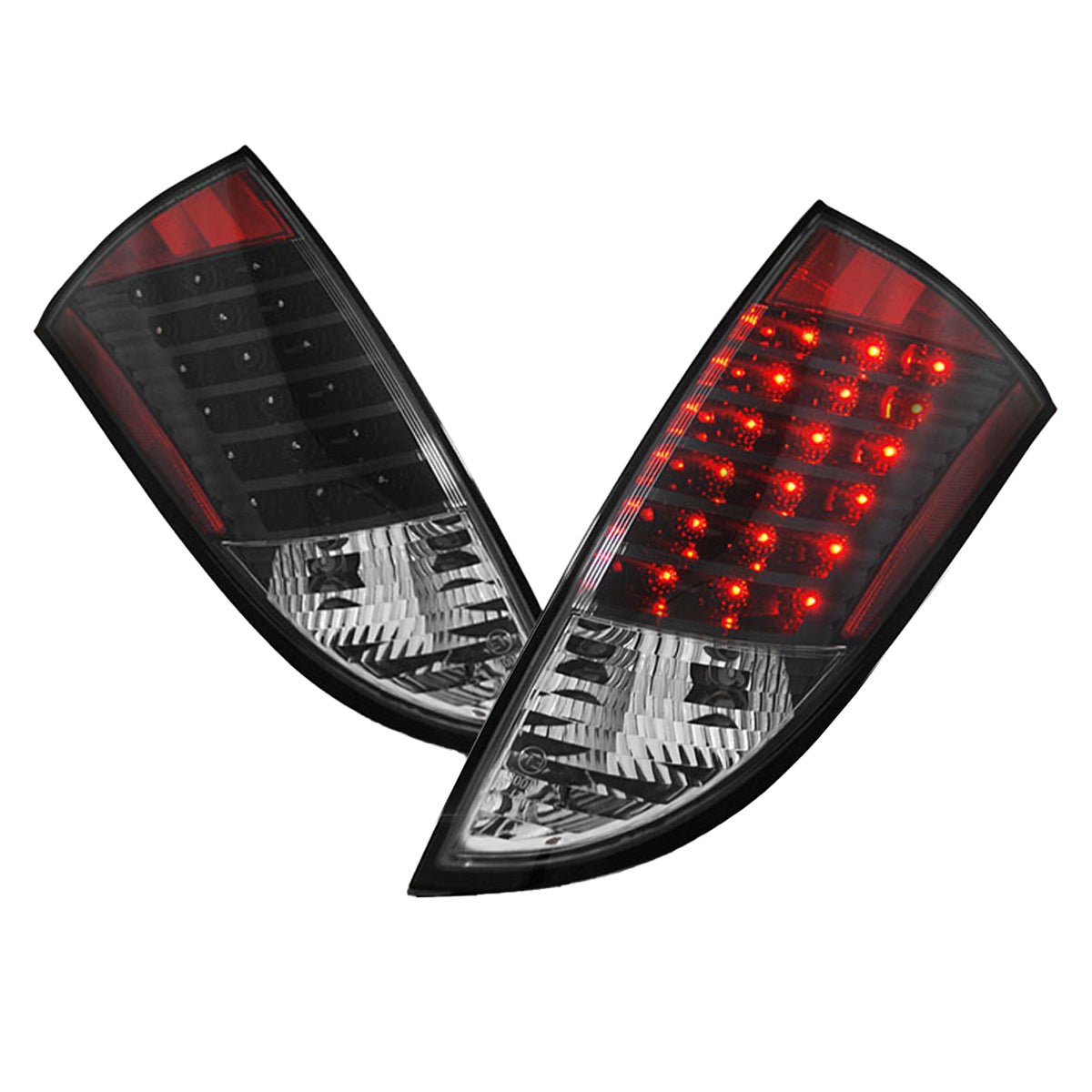 Rücklichter Ford Focus 1 HB 98-04 Schwarz LED