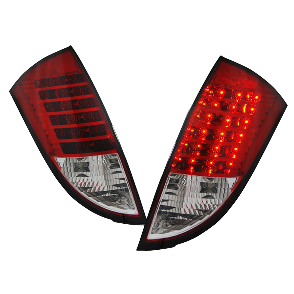 Rücklichter Ford Focus 1 HB 98-04 Rot Weiß LED