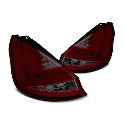Rücklichter passend für Ford Fiesta MK7 12-16 HB Rot Rauch LED Bar