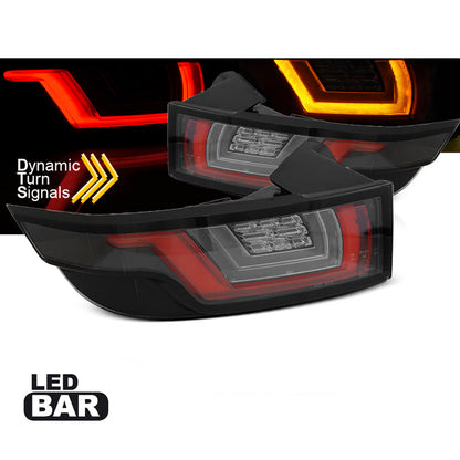 Rücklichter passend für Land Rover Range Rover Evoque 11-18 Rot Weiß Schwarz LED
