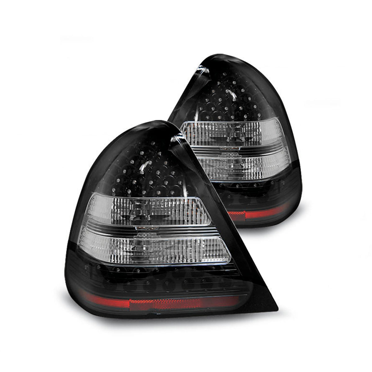 LED Rücklichter Schwarz passend für MERCEDES W202 C-KLASSE 06.93-06.00