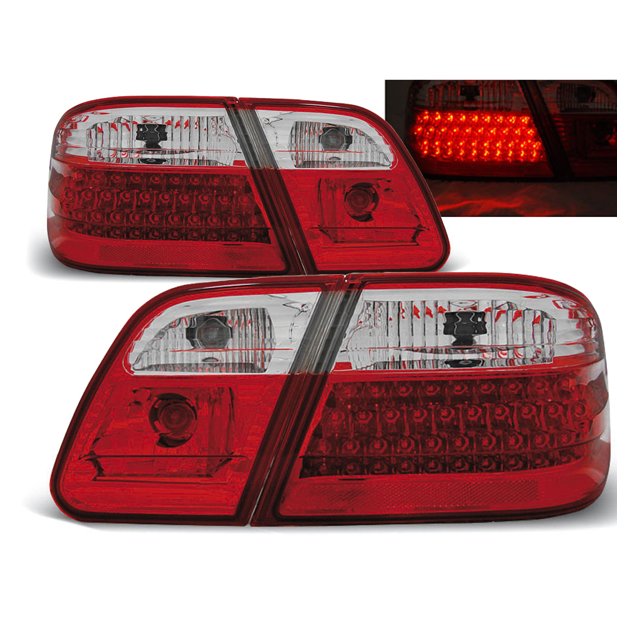 LED Rücklichter Rot Weiß passend für Mercedes W210 95-03.02
