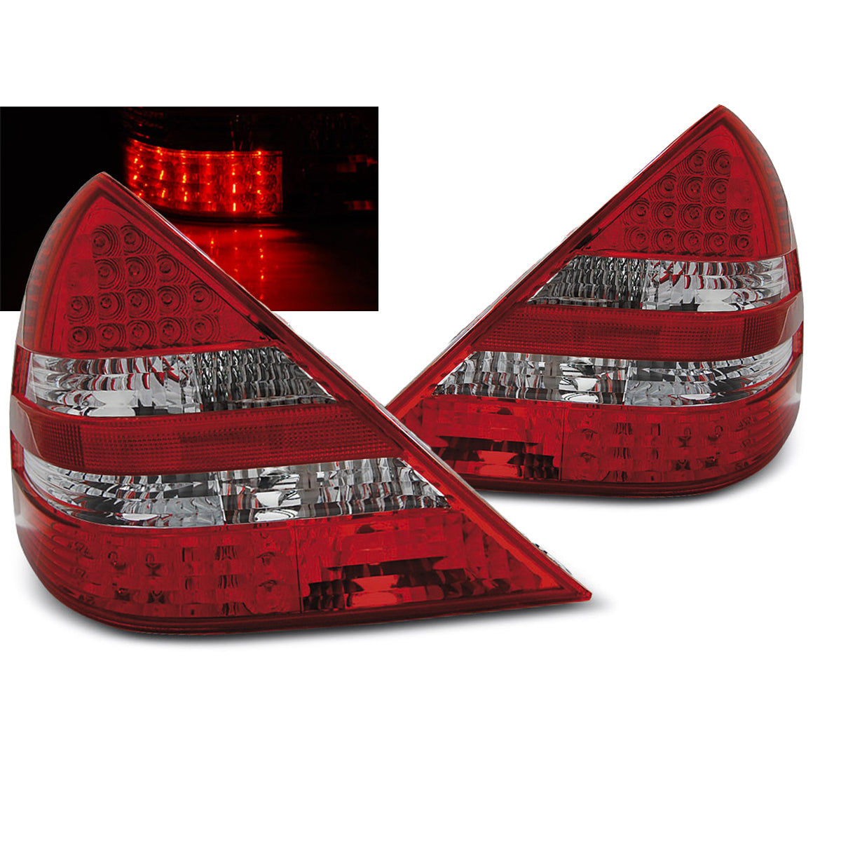 LED Rücklichter Rot Weiß passend für Mercedes R170 SLK 04.96-04