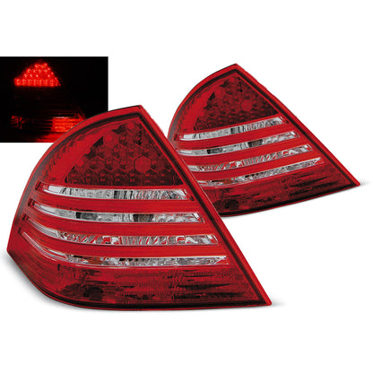 LED Rücklichter Rot Weiß passend für Mercedes C-Klasse W203 Limousine 00-04