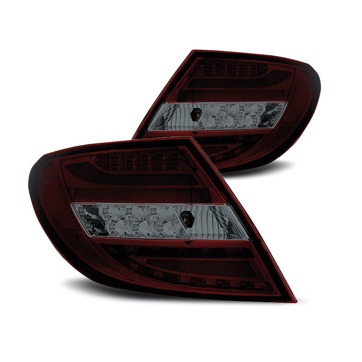 LED Leiste Rücklichter Rot Smoke passend für Mercedes C-Klasse W204 Limousine 07-10