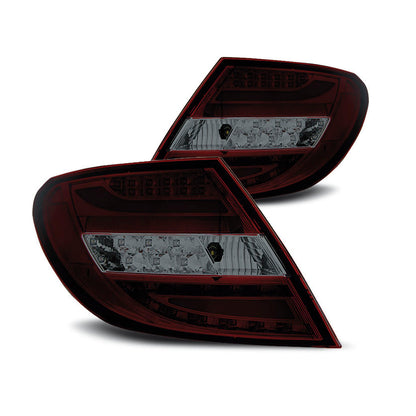 LED Leiste Rücklichter Rot Smoke passend für Mercedes C-Klasse W204 Limousine 07-10