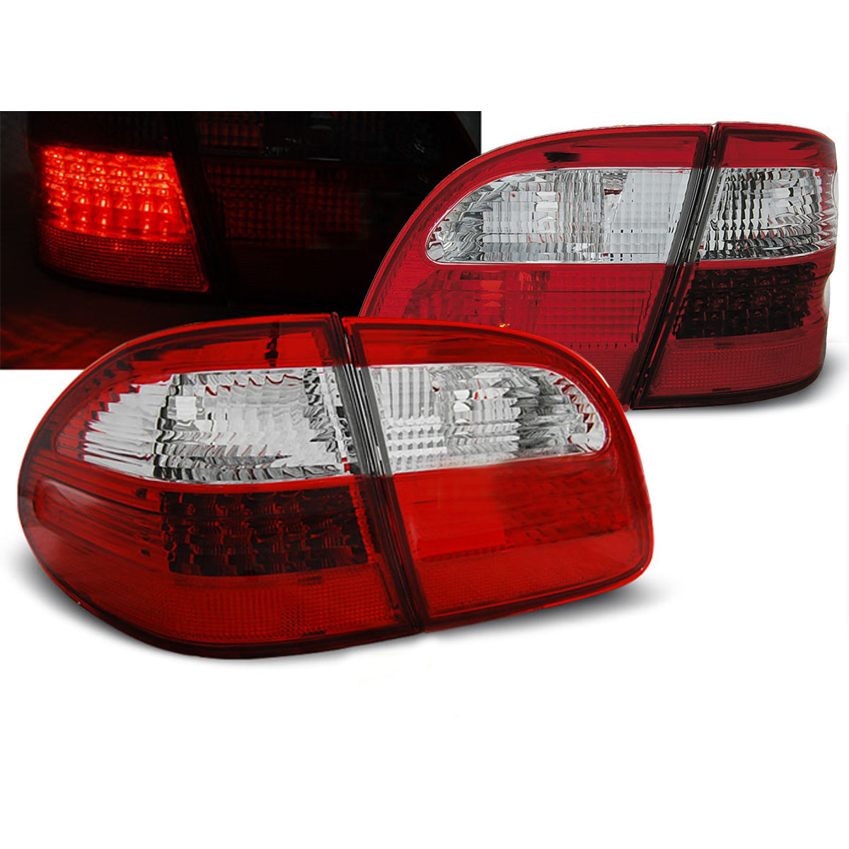 LED Rücklichter Rot Weiß passend für Mercedes W211 Kombi E-Klasse 02-06