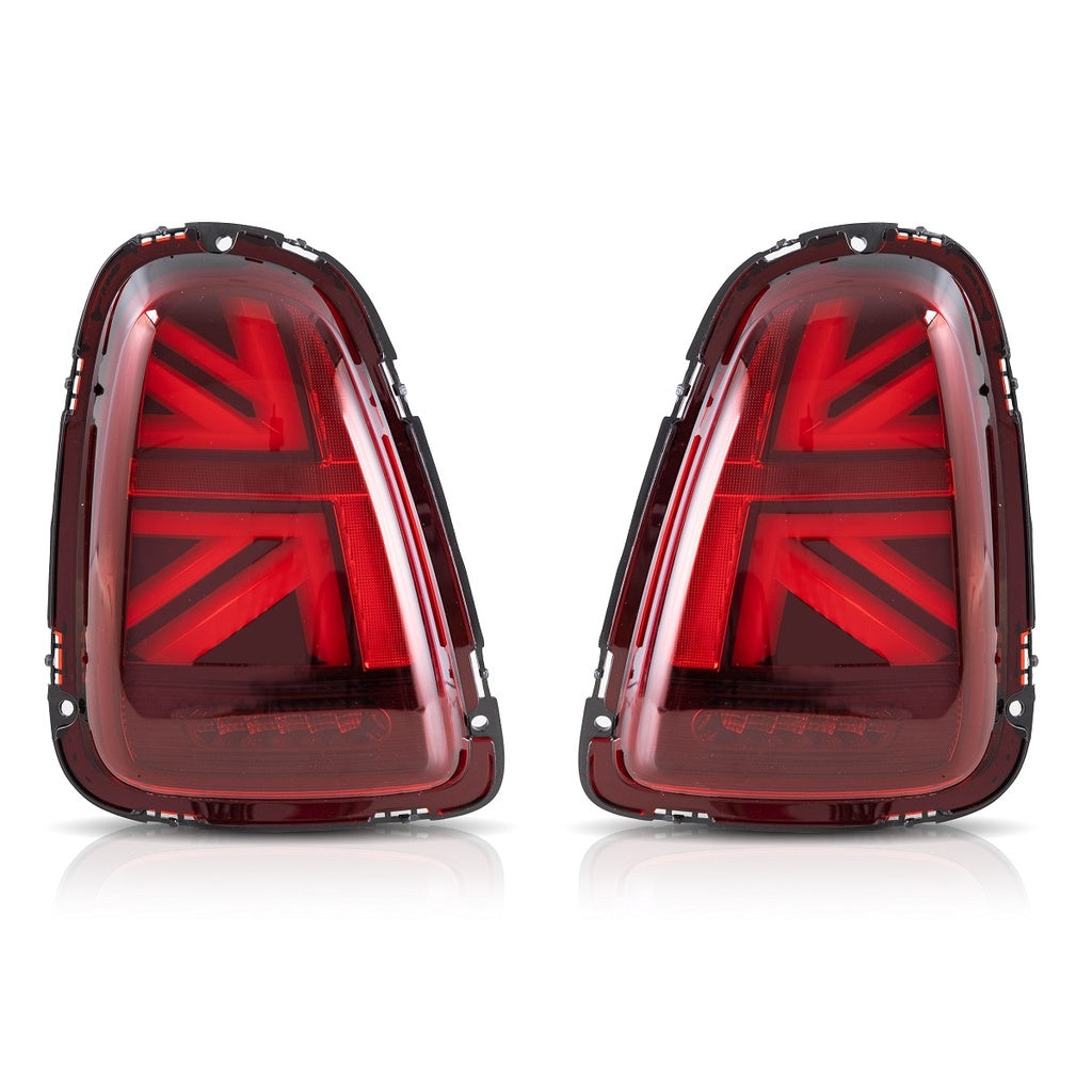Heckleuchten LED Rot passend für MINI (R56) Schrägheck Cabrio 2006-2013 Union Jack Stil