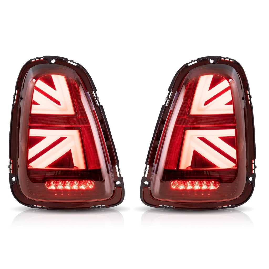 Heckleuchten LED Rot passend für MINI (R56) Schrägheck Cabrio 2006-2013 Union Jack Stil