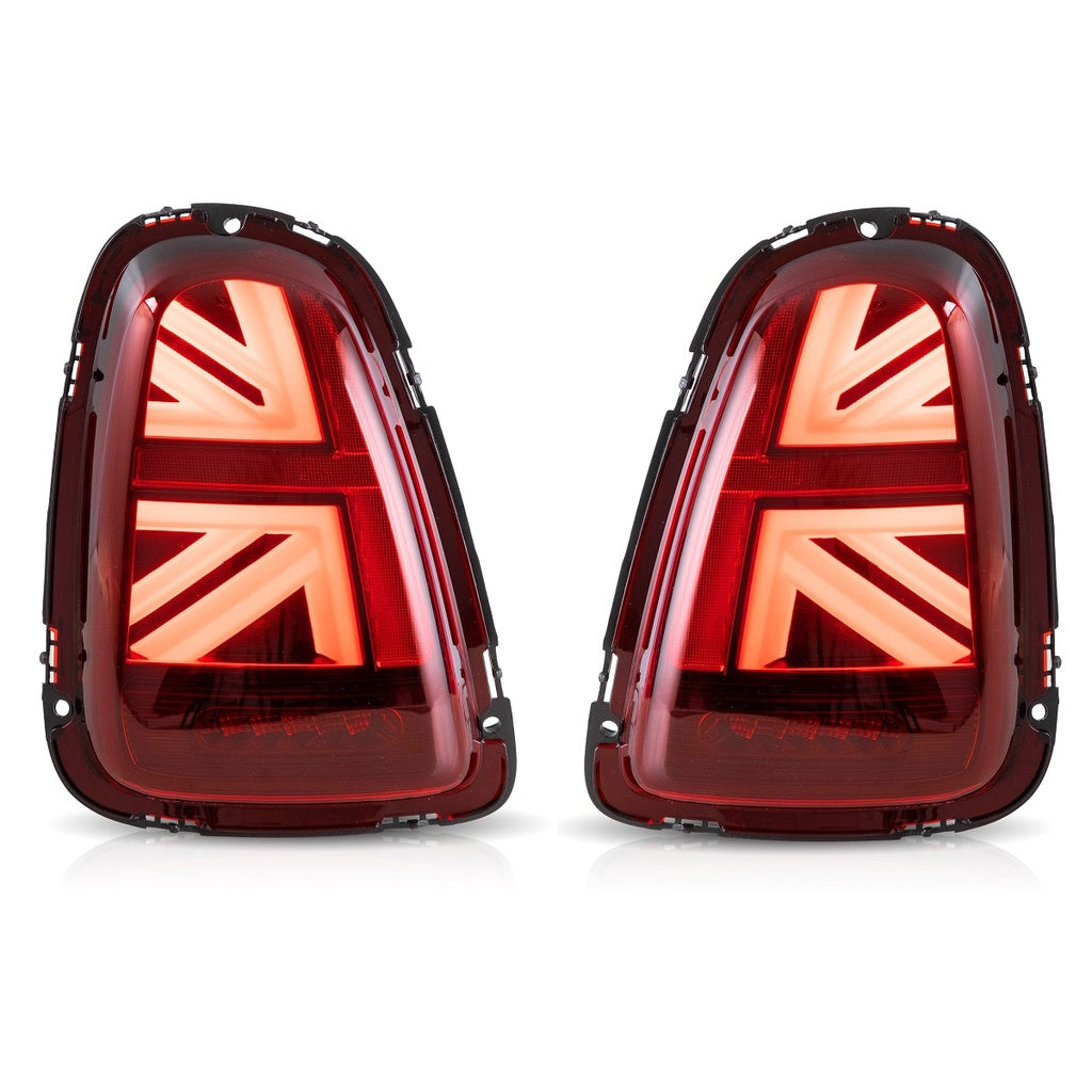 Heckleuchten LED Rot passend für MINI (R56) Schrägheck Cabrio 2006-2013 Union Jack Stil